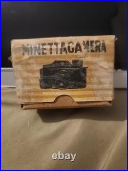 Vintage Minetta Miniature Made In Japan Spy Film Camera with Leather Case