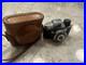 Vintage Minetta Miniature Spy Film Camera And Brown Leather Case