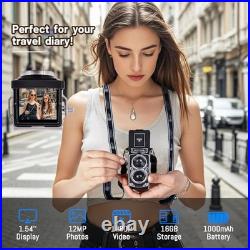 Vintage Mini Digital Camera, Portable TLR Style Retro Point and Shoot Compact Vintage Mini Digital Camera, Portable TLR Style Retro Point and Shoot Compact