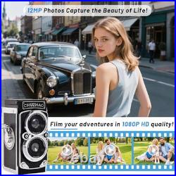 Vintage Mini Digital Camera, Portable TLR Style Retro Point and Shoot Compact Vintage Mini Digital Camera, Portable TLR Style Retro Point and Shoot Compact