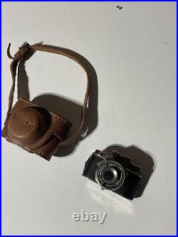 Vintage Mini Mycro Sanwa Spy Camera with Leather Case 1950's