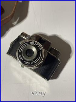 Vintage Mini Mycro Sanwa Spy Camera with Leather Case 1950's