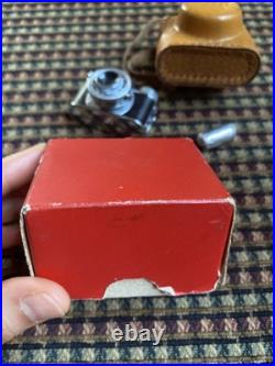 Vintage Miniature Beica Camera with Case Film Instructions in Box