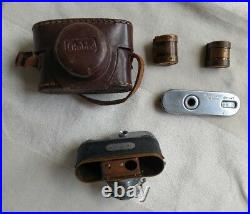 Vintage Miniature Camera RUBIX 16mm Hope Anastigmat 13.5 f25mm w leather case
