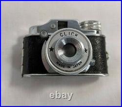 Vintage Miniature Click Camera Made In Japan With Leather Case