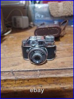 Vintage Miniature Mighty Toko Midget Spy Camera With Case
