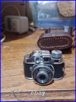 Vintage Miniature Mighty Toko Midget Spy Camera With Case
