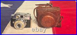 Vintage Miniature Spy Camera Mighty Toko Made In Occupied Japan w Case