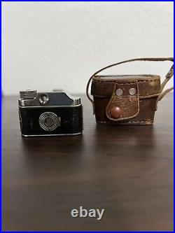 Vintage Miniature Spy Camera Mighty Toko Made In Occupied Japan w Case