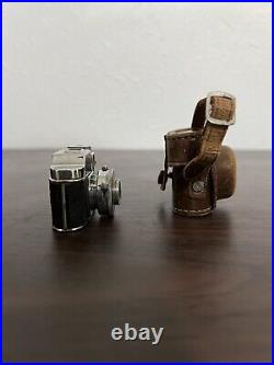 Vintage Miniature Spy Camera Mighty Toko Made In Occupied Japan w Case