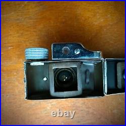 Vintage Miniature Spy Hit Camera Leather Case Rare! Brown leather version