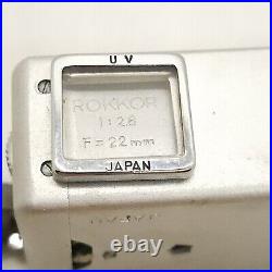 Vintage Minolta 16 Camera Subminiature 16MM Rokkor Lens Spy Japan 1960