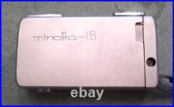 Vintage Minolta 16 Camera Subminiature, Spy mint withcase/filters