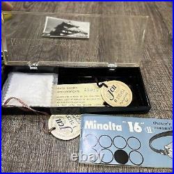 Vintage Minolta 16 II Camera Subminiature 16MM Rokkor Lens Spy Japan 1960