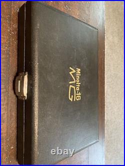 Vintage Minolta 16-MG Camera in Case With Accessories