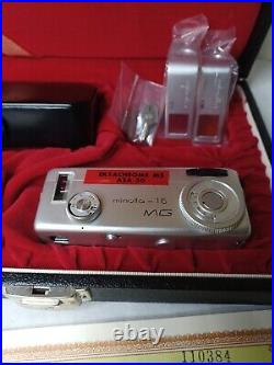Vintage Minolta 16-MG Camera in Case With Accessories and Manual Tested Working