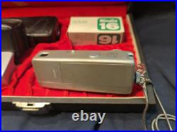 Vintage Minolta 16-MG Camera in Case with Accessories, Film and Manual