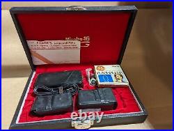 Vintage Minolta 16 MG Case and Accessories