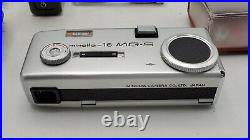 Vintage Minolta 16 MG-S 16mm Subminiature Camera Kit with Flashgun Filters Lenses