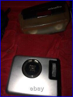 Vintage Minolta-16 MG-S Subminiature Camera Set No Manual Or Filters