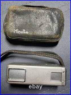 Vintage Minolta 16 Miniature 16mm Film Spy Camera Chiyoda Koganu Japan + Case