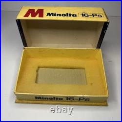 Vintage Minolta 16-Ps Miniature Compact Camera Original Box And Manual Untested Vintage Minolta 16-Ps Miniature Compact Camera Original Box And Manual Untested