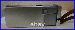 Vintage Minolta-16 Subminiature 16mm Film Spy Camera Japan Case Strap