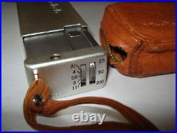 Vintage Minolta- 16 Subminiature Spy Camera / Close-up Lenses & Leather Case