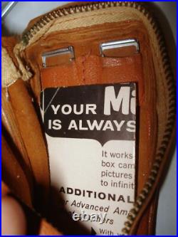 Vintage Minolta- 16 Subminiature Spy Camera / Close-up Lenses & Leather Case