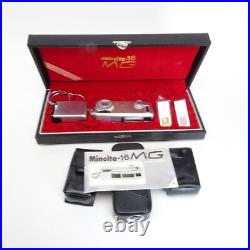 Vintage Minolta-16 eb+ 16mm subminiature film pocket camera +flash original box Vintage Minolta-16 eb+ 16mm subminiature film pocket camera +flash original box