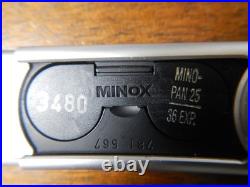 Vintage Minox B Camera Mini Spy with Built-in Exposure Meter, film & leather case