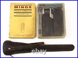 Vintage Minox B Complete Equipment Box Papers And Manuals Unique Working Impecca