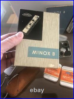 Vintage Minox B Miniature Camera with Box Unused Film Instruction Booklet and Case