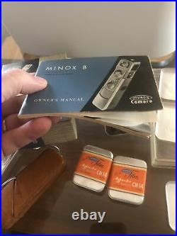 Vintage Minox B Miniature Camera with Box Unused Film Instruction Booklet and Case