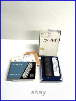 Vintage Minox B Miniature Spy Camera Complete In Factory Packaging