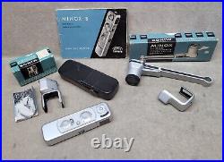 Vintage Minox B Miniature Spy Camera in case with Accessories