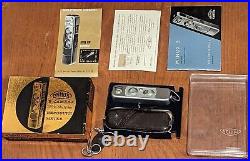 Vintage Minox B Miniature Spy Camera with Brown Leather Case-Chain-Manuals & Box