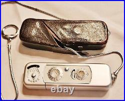 Vintage Minox B Submarine Miniature Spy Camera with Leather Case & Chain