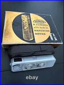 Vintage Minox B Subminiature Spy Camera with leather case and chain