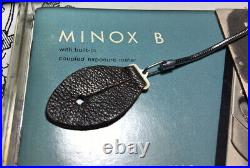 Vintage Minox B and Flashgun Orig Box Leather Works James Bond Spy Camera 1960's