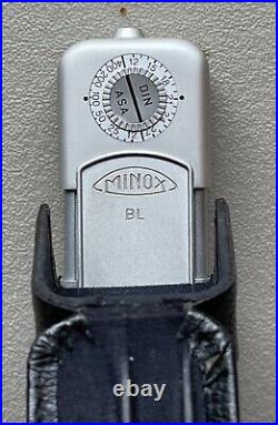 Vintage Minox Bl Spy Subminiature Camera With Original Leather Case