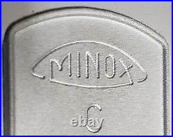 Vintage Minox C Spy Camera with Leather Case & Chain Works, Germany