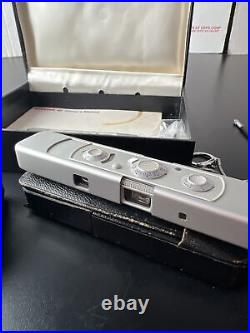 Vintage Minox C SubMiniature Spy Camera with Film, box, instructions, flash +
