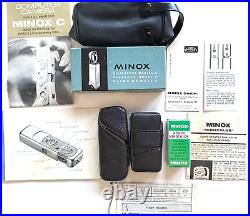 Vintage Minox C Subminiature Computer Spy Camera With Flash, Cases & Accessories