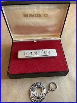 Vintage Minox C Subminiature Spy Camera With Box & Carrying Case