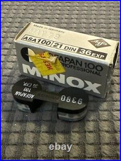 Vintage Minox C Subminiature Spy Camera With Box & Carrying Case, Film Plus More