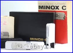 Vintage Minox C Subminiature Spy Camera With Box, Flash, Instr, Case 1969-79
