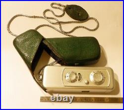 Vintage Minox III Wetzlar Subminiature Spy Camera, Case, Chain #98520