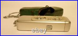 Vintage Minox III Wetzlar Subminiature Spy Camera, Case, Chain #98520