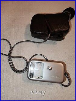 Vintage Minox Light Meter in Leather Case with strap Untested